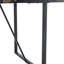 Table industrielle avec pieds en métal noir, 55 * 31,4, pour 4 à 6 personnes, bureau de travail, cuisine, terrasse, accessoire de salle à manger, plateau épais de 1,5 po, conception simple et moderne, terrasse-118577371