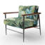 Chaise avec accoudoirs rembourrée Palm Oasis-499982425