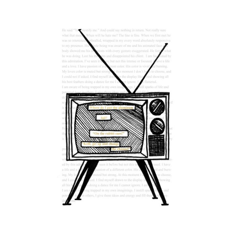 Tune In Print by Kelli Ellis, Gilded Gold, 36" H x 24" W x 1.5" D
