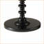 Table basse ronde en bois noire peu encombrante, polyvalente pour les petites salles à manger Espaces de vie-1936891782