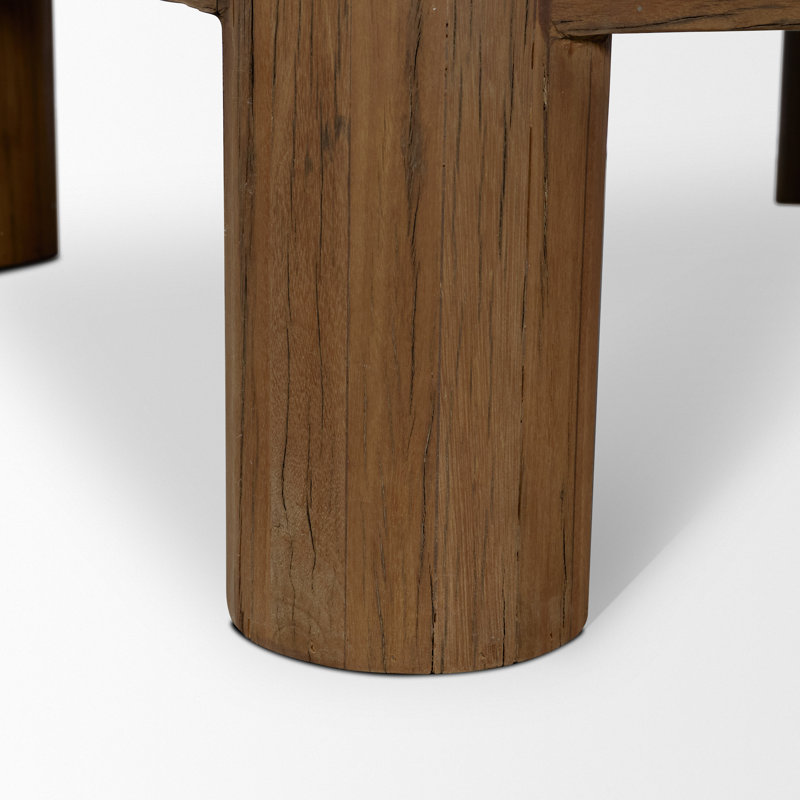 Table basse carrée en bois récupéré Hewitt