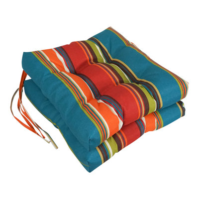 Westport Teal Seat Cushion by Latitude Run