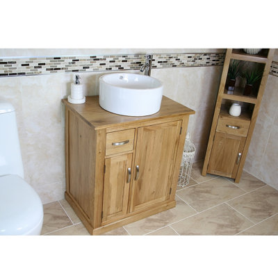 Tidbury 750mm Single Bathroom Vanity with Vessel Ceramic Basin