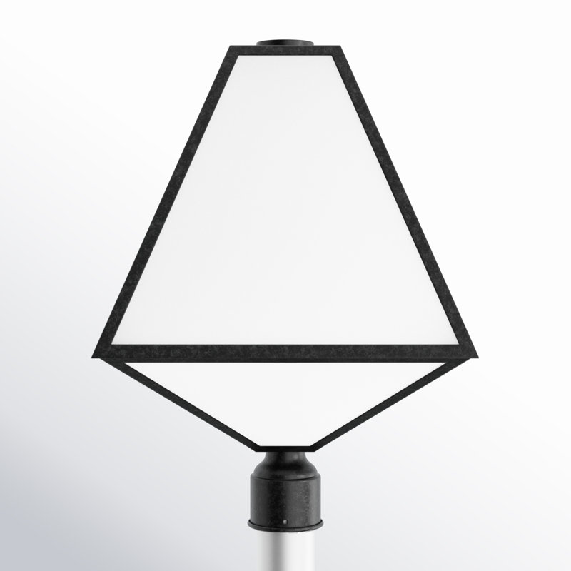 Maribel Black Charcoal 1 -Light Hardwired Lantern Head, 21" H x 14" W x 14" D