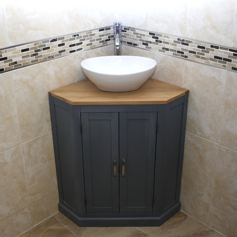Aminia 550mm Single Bathroom Vanity with Vessel Ceramic Basin