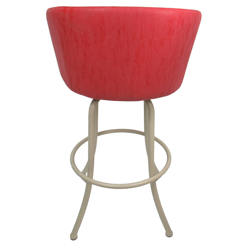 Tabouret de bar rotatif 26 po Deagan, Rubis, Très grand (siège d'une hauteur de 34 po)
