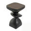 Table d'appoint abstraite à plusieurs niveaux MGO, table de bout sculpturale irrégulière, pré-assemblé non-KD, tabouret d'appoint moderne et intérieur pour l'extérieur