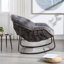 Chaise berçante d'extérieur en acier Alvan-604352852