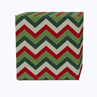 Einat 100% Cotton Chevron Square Napkin
