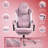 Dowinx Fabric Gaming Chair with Heated Massage, High Back PC Chair with Pocket Spring Cushion-1875181956