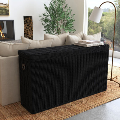 Kubu Woven Storage Console Table