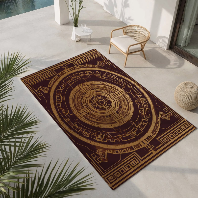 Tapis velours intérieur et extérieur Arboretum, Rectangle 1 pi 6 po x 2 pi 6 po
