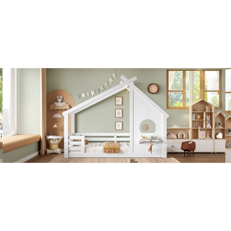Lit House House, en bois massif, de conception moderne, pour chambre d'enfant