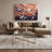 Birds Ring billed Gull Purple Canvas Wall Art-1116908307