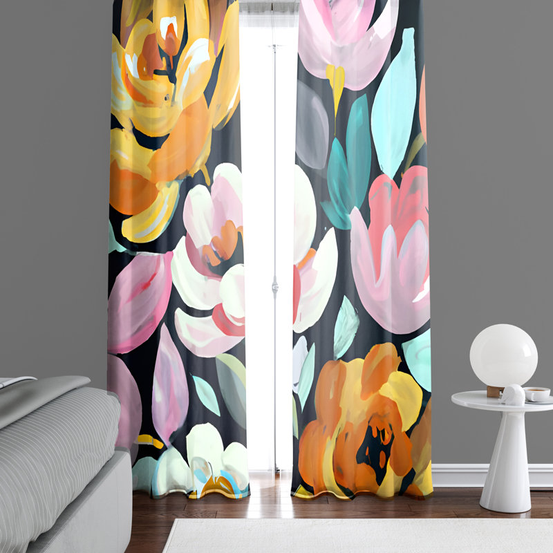 Rideau en polyester Ewingdale, L 40 po x L 61 po