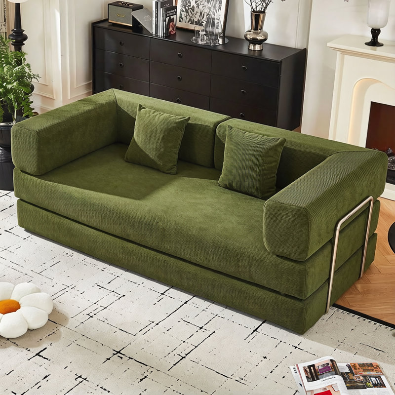 Compression Multifunctional Sofas Corduroy Modern Sleeper For Home