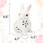 Décoration de jardin lapin mignonne à énergie solaire de 6,9 po Alize, surface résistante à l'usure pour l'intérieur et l'extérieur - vente chaude