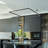 Atria Integrated LED Linear Pendant Height Adjustable ETL Certified Square Chandelier Lighting-663484630-663484631