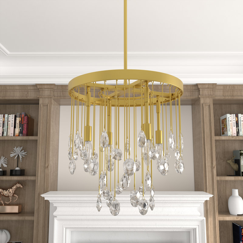 Lustre empire en cristal 4 lumières Bankhead