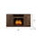 Alexander 48-In Electric Fireplace TV Stand in Weathered Brown with 18-in Electric Firebox Heater