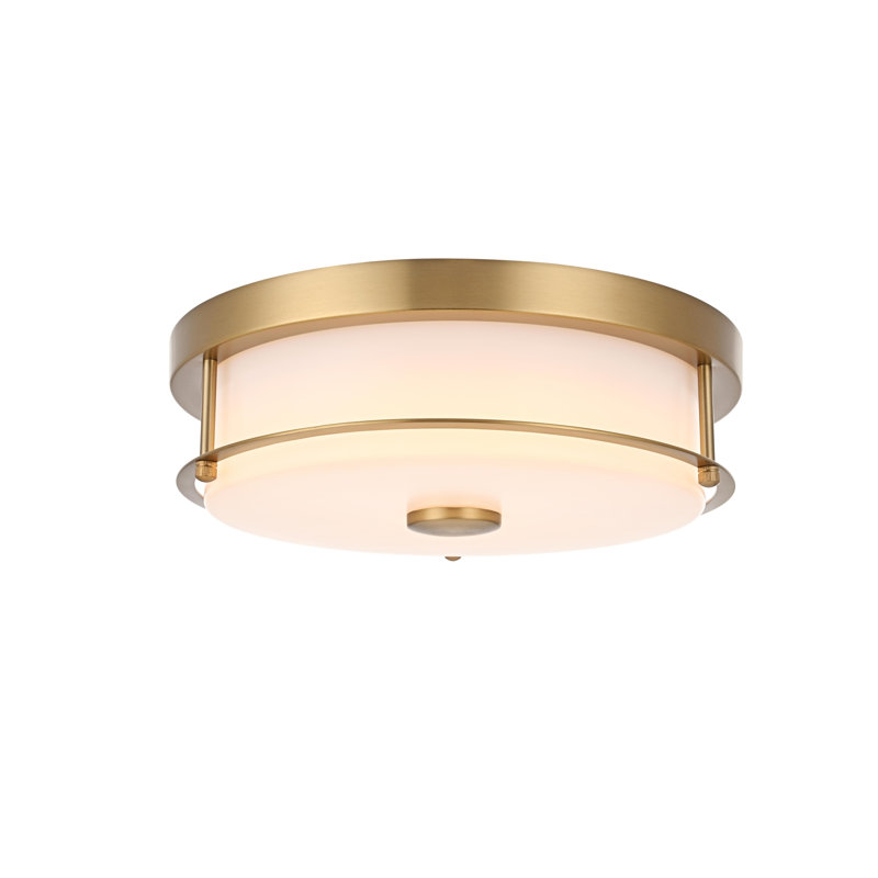 Ashok 12 inch LED Flush Mount , Satin Gold