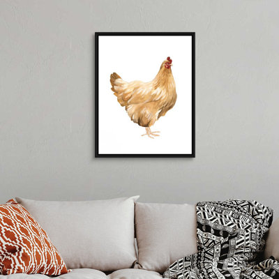 Impression sur toile, "Autumn Chicken I" par Emma Scarvey