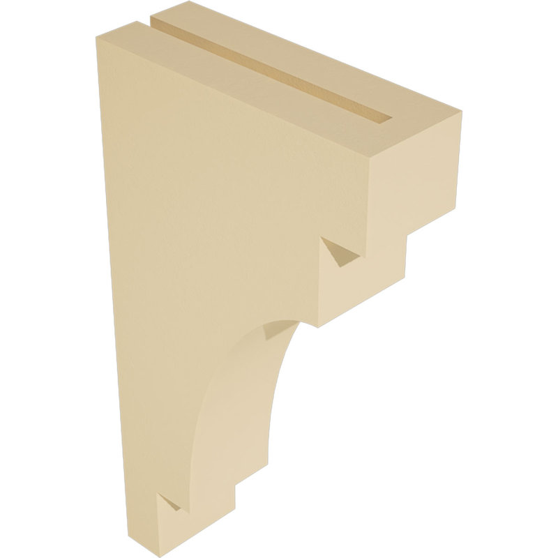 Corbeau d'uréthane méditerranéen Signature, brun clair apprêté, 18 po x 3,5 po x 10 po