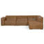 Rex 5 - Piece Modular Genuine Leather Sectional with Ottoman-98294400-98294401