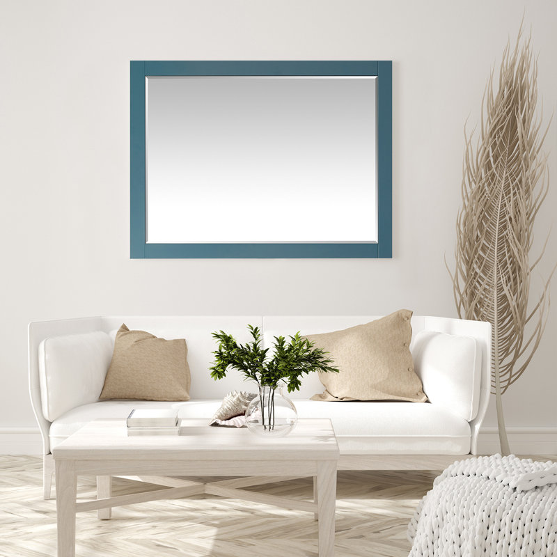 Miroir mural de salle de bain Ivy, 36 po x 48 po, Bleu royal