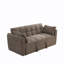 Canapé-lit pliable 2 en 1 en chenille de 165 cm avec dossier réglable et oreillers pour salon et chambre à coucher-1572616850