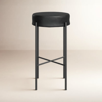 Eugenia Upholstered Counter Stool with Iron Frame