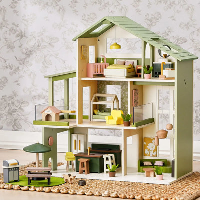 Tiny Land® Sweetwood Edge Dollhouse - Green