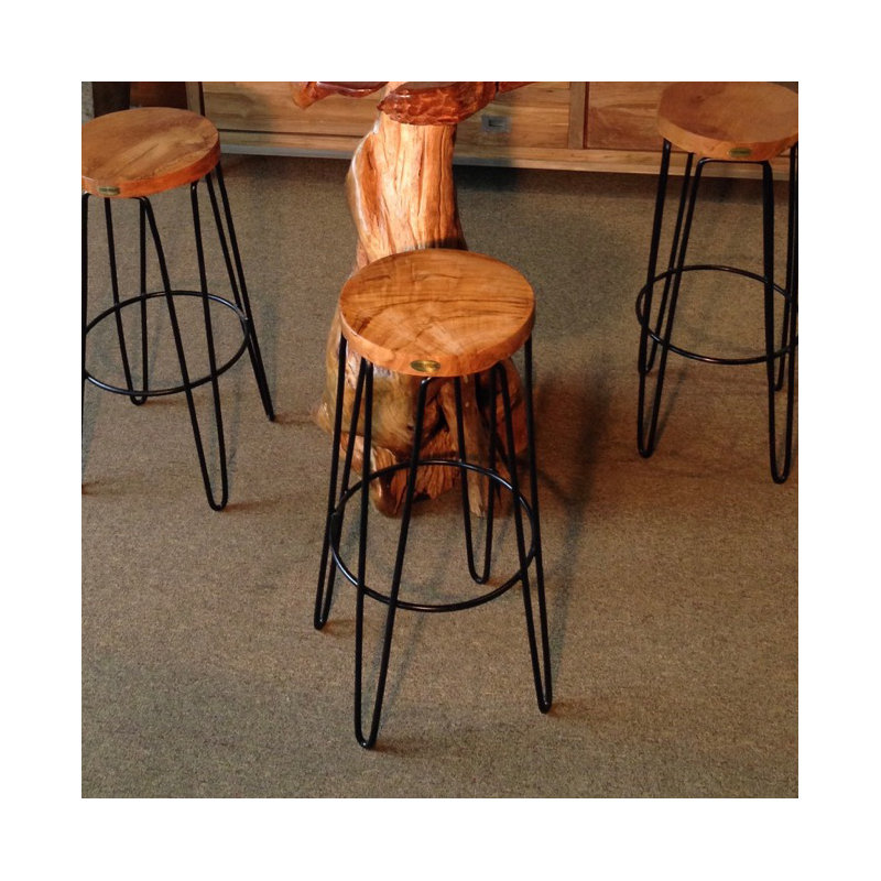 Counter Stool with Metal Frame