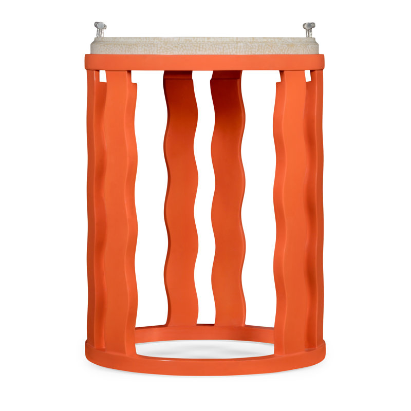 Eclectic End Table, Persimmon