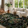 Kaldi Washable Area Rugs for Living Room Boho Non Slip Soft Floral Indoor Floor Carpet for Room