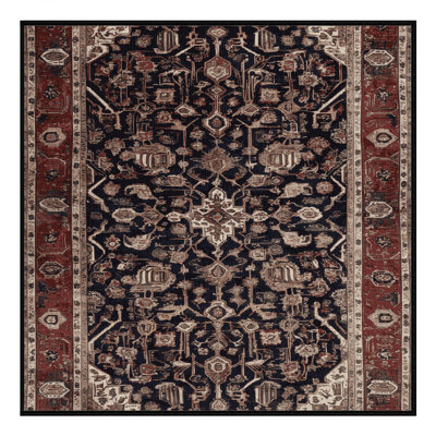 Tapis brun lavable à la machine