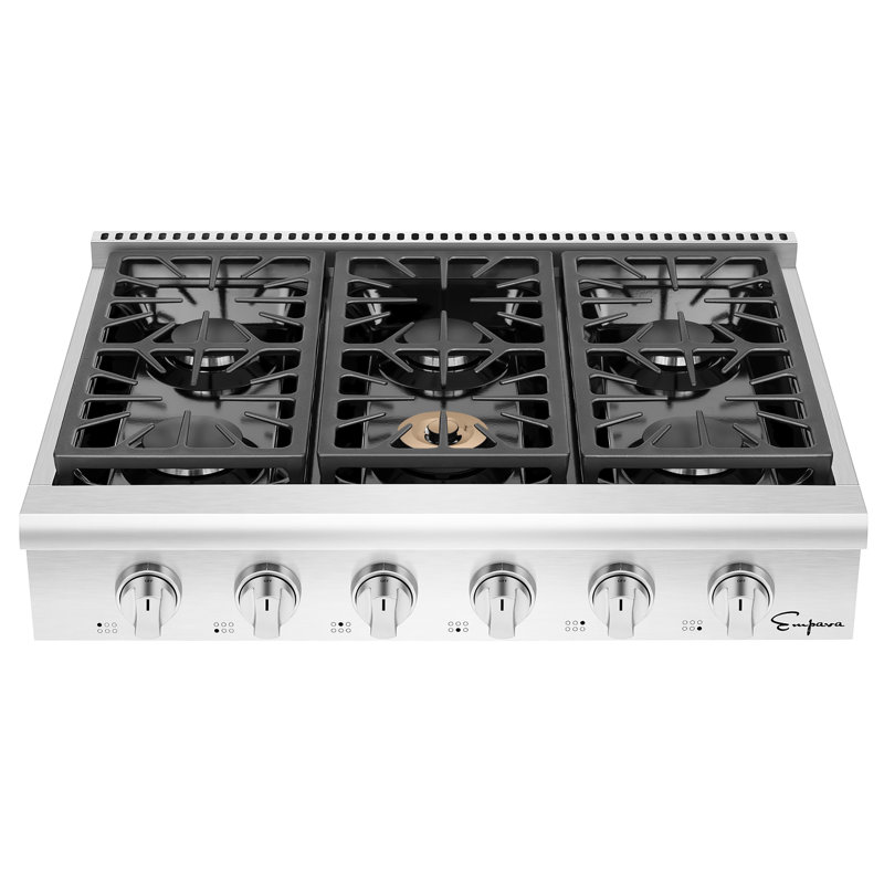 Empava 36" Stainless Steel 6 Burner Cooktop