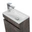 Meuble-lavabo de salle de bain avec lavabo, meuble-lavabo mural avec lavabo et portes, meuble-lavabo de salle de bain