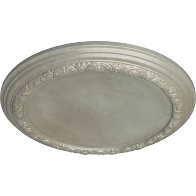 Endurathane Foster Ceiling Medallion, 19 1/8"OD x 1"P (Fits Canopies up to 5 5/8"), Hand-Painted Copper Green Patina Finish