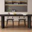 Table de salle à manger rectangulaire luxueuse et chaise-111169845