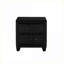 Ensemble de chambre à coucher, grand lit contemporain en bois massif 5 pièces avec rangement, USB et amp; Bluetooth, noir | Bois | Lits standard