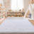 Solid Rug Soft Fluffy White Indoor Area Rug for Living Room Bedroom Nursery Kids Room-805677183-835077178
