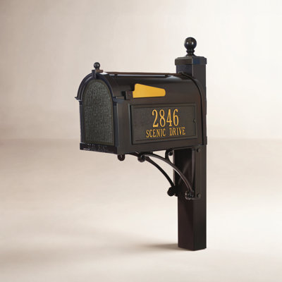 Deluxe Package Post Mounted Mailbox