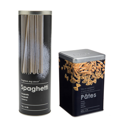 Vecihi Spaghetti and Pasta 2 Container Food Storage Set