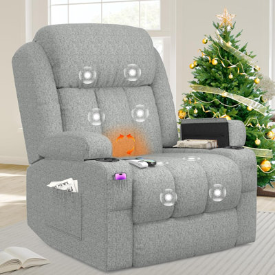 81cm Wide Lift Assist Home Theatre Recliner with Massager