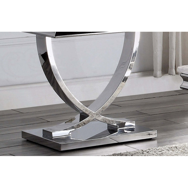 Table de bout carrée avec base piédestal
