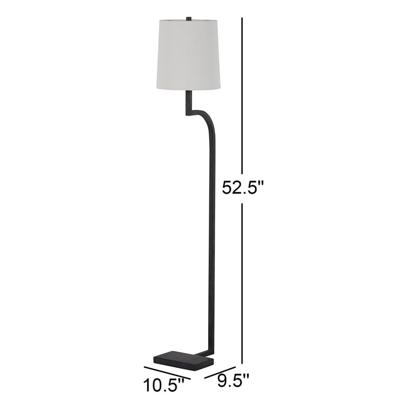Hawthorne 53" Floor Lamp, Rusty Black, 100 W