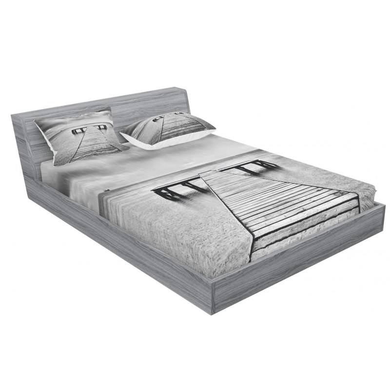 Microfiber Sheet Set, Queen Sheet Set with Fitted Sheet