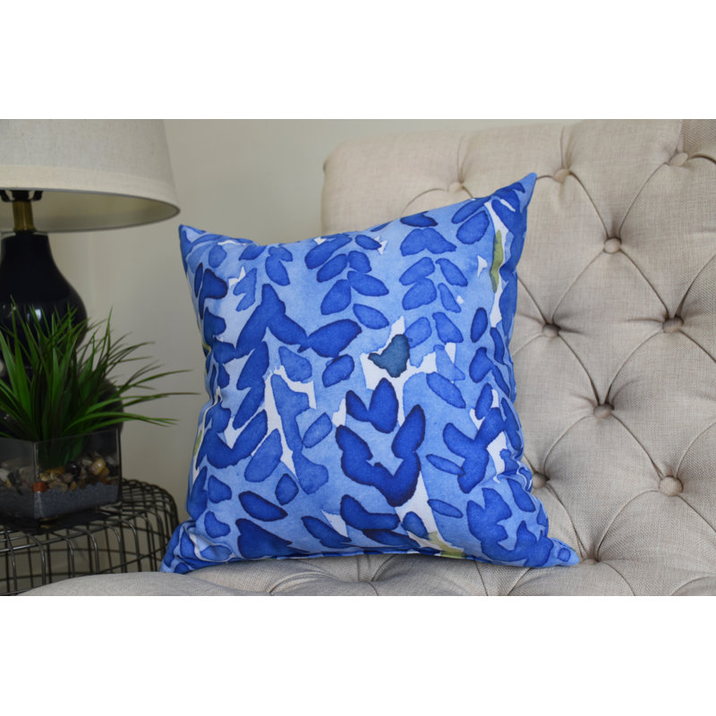 Housse et insert de coussin carré fleur, Île Seymour Nord, Galapagos, 16 po x 16 po, Extérieur