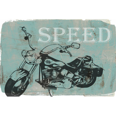 Motorcycle Ride II - Wrapped Canvas Print